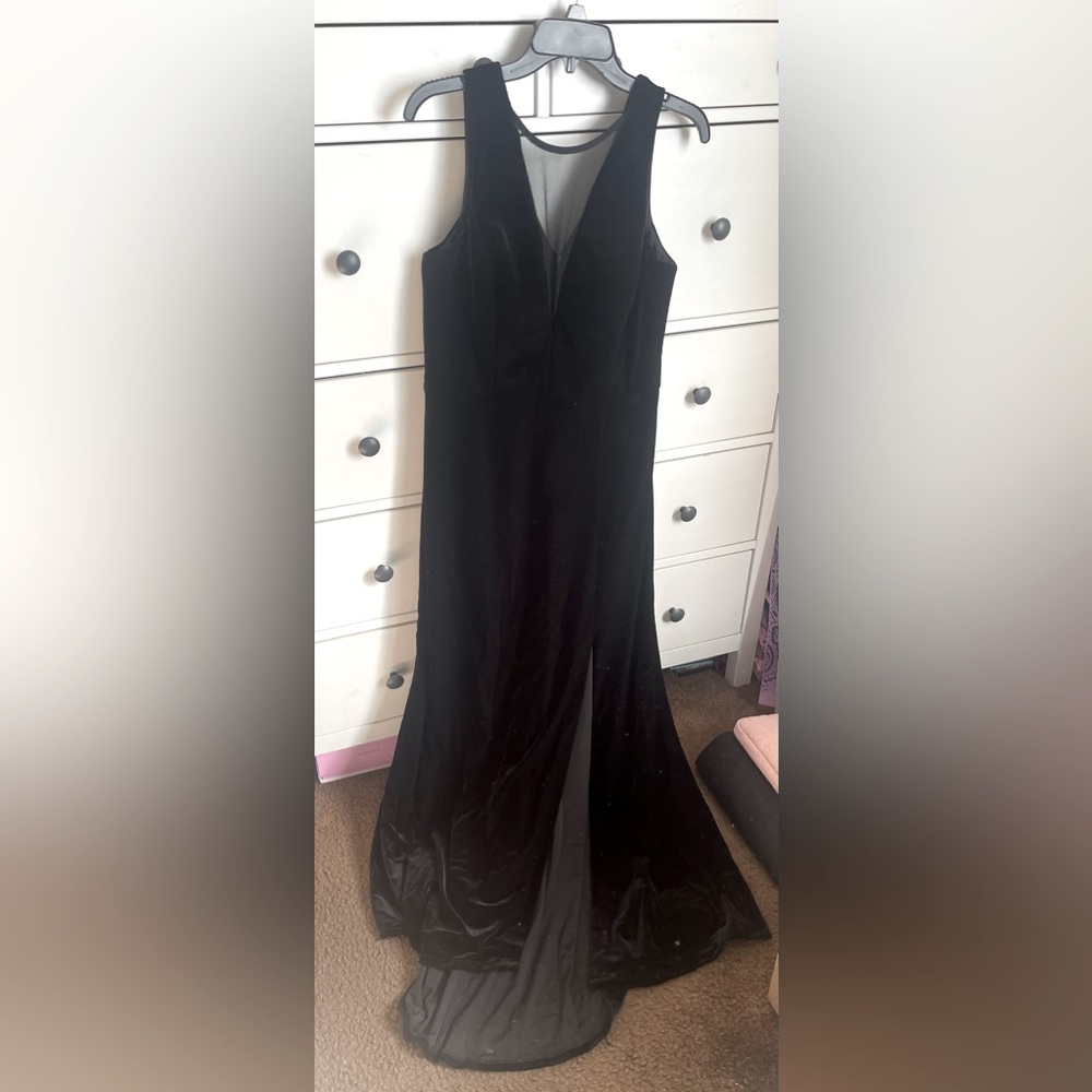 Long velvet gown